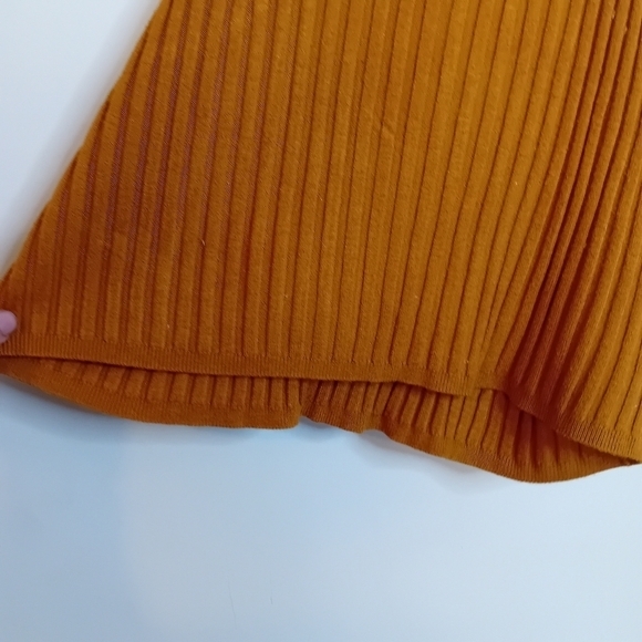 Urban Outfitters UO Silence +  Noice Mustard Ribbed Crop Tank Top Size Large - Picture 9 of 11